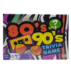 80's 90's Trivia Game Retro Pop Culture Cards Family Music TV Sports Movies Kids